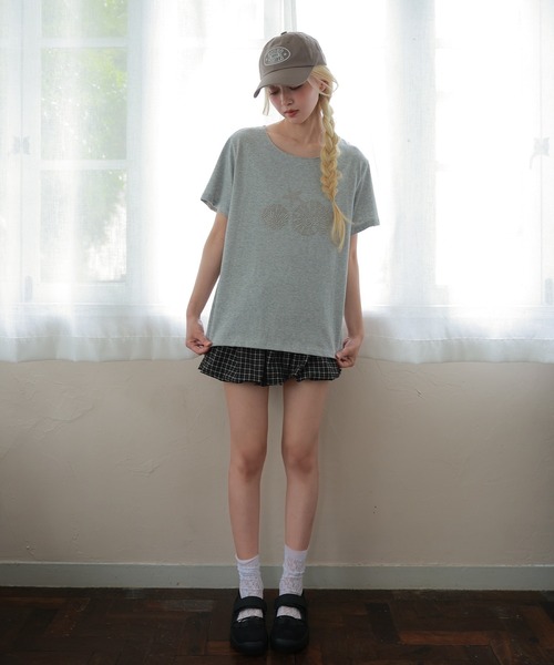 LiLIN(リリン)の「オーシャン モチーフ スタッズ 半袖 プルオーバー(Tシャツ/カットソー・レディース・ネイビー/ホワイト/ライトグレー・FREE)」の13枚目の写真