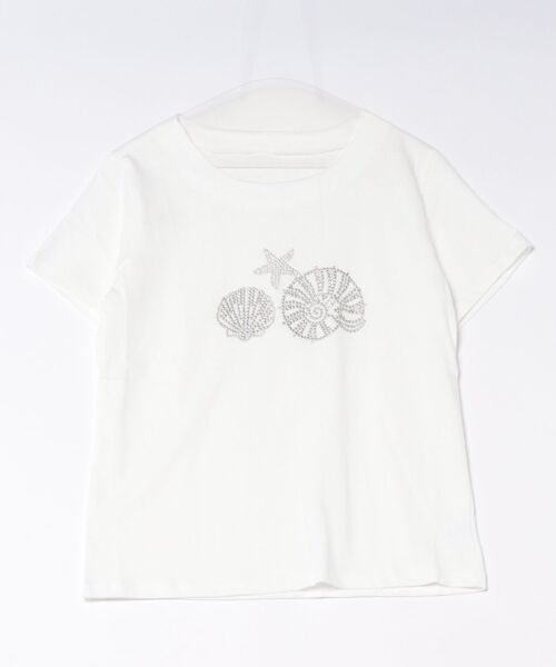 LiLIN(リリン)の「オーシャン モチーフ スタッズ 半袖 プルオーバー(Tシャツ/カットソー・レディース・ネイビー/ホワイト/ライトグレー・FREE)」の20枚目の写真