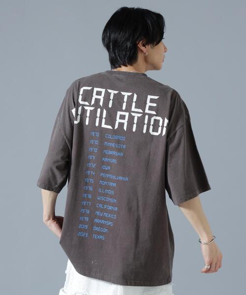 DANKE SCHON(ダンケシェーン)の「DankeSchon/ダンケシェーン/OVERDYE CATTLEMUTILATION(Tシャツ/カットソー・レディース・ブラック・L/M)」の1枚目の写真