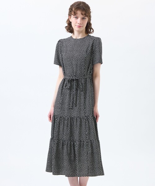 MACKINTOSH PHILOSOPHY（ﾏｯｷﾝﾄｯｼｭ ﾌｨﾛｿﾌｨｰ）の「クラウドドットワンピース（ワンピース・レディース・ブラック/ダークネイビー・38/36）」の2枚目の写真