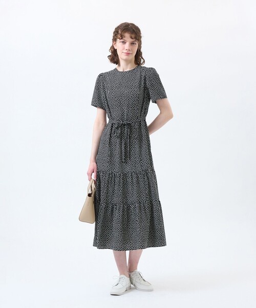 MACKINTOSH PHILOSOPHY（ﾏｯｷﾝﾄｯｼｭ ﾌｨﾛｿﾌｨｰ）の「クラウドドットワンピース（ワンピース・レディース・ブラック/ダークネイビー・38/36）」の3枚目の写真