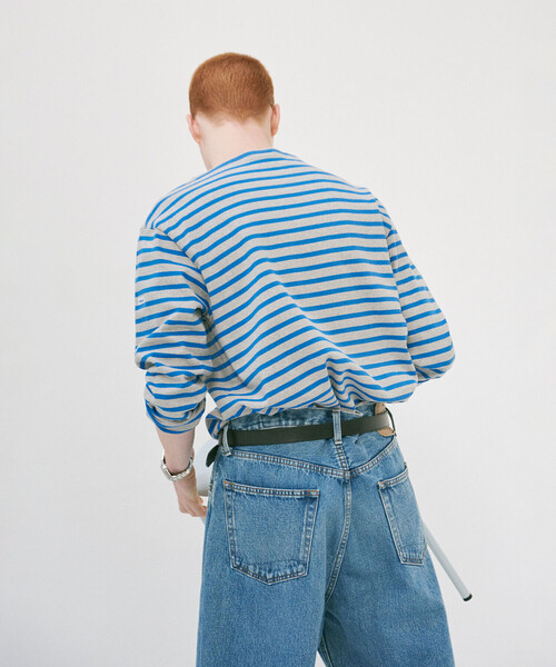 Bshop（ビショップ）の「ERP.｜〈別注〉ART-DECO INITIAL BUCKLE BELT. UNISEX（ベルト・レディース・ブラック/ブラウン系その他/ダークブラウン・95/105）」の7枚目の写真