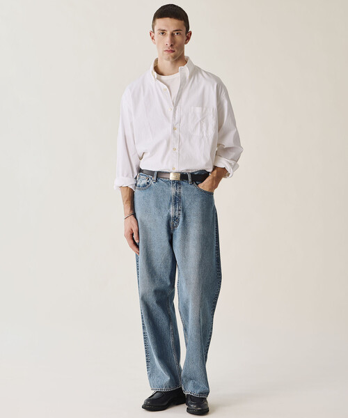 Bshop（ビショップ）の「ERP.｜〈別注〉ART-DECO INITIAL BUCKLE BELT. UNISEX（ベルト・レディース・ブラック/ブラウン系その他/ダークブラウン・95/105）」の5枚目の写真