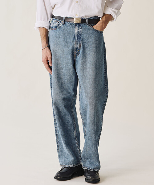 Bshop（ビショップ）の「ERP.｜〈別注〉ART-DECO INITIAL BUCKLE BELT. UNISEX（ベルト・レディース・ブラック/ブラウン系その他/ダークブラウン・95/105）」の4枚目の写真