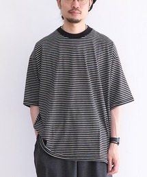 PR01.（ピーアールワン）の「Healthknit Classic Border Jersey Crewneck S/S (#51047)（Tシャツ/カットソー）」