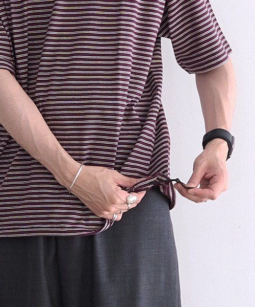 Healthknit(ヘルスニット)の「Healthknit Classic Border Jersey Crewneck S/S (#51047)(Tシャツ/カットソー・メンズ・パープル系その他/ブラック系その他・MEDIUM/LARGE/X-LARGE)」の6枚目の写真