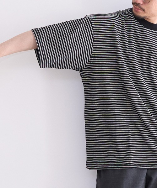 Healthknit(ヘルスニット)の「Healthknit Classic Border Jersey Crewneck S/S (#51047)(Tシャツ/カットソー・メンズ・パープル系その他/ブラック系その他・MEDIUM/LARGE/X-LARGE)」の14枚目の写真