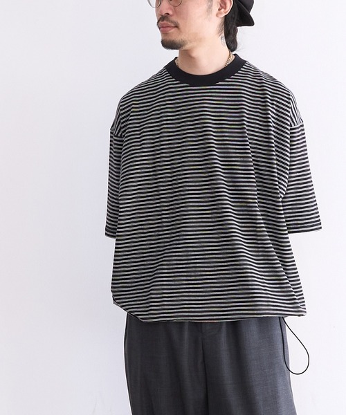 Healthknit(ヘルスニット)の「Healthknit Classic Border Jersey Crewneck S/S (#51047)(Tシャツ/カットソー・メンズ・パープル系その他/ブラック系その他・MEDIUM/LARGE/X-LARGE)」の15枚目の写真