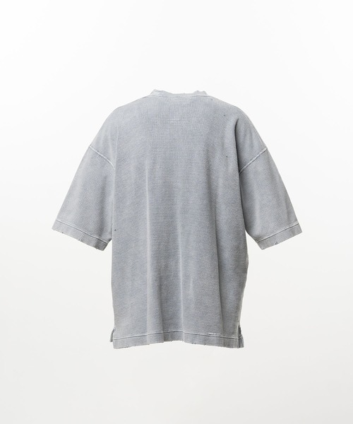 Maison MIHARA YASUHIRO(メゾンミハラヤスヒロ)の「【MIHARAYASUHIRO/ミハラヤスヒロ】Bleached Thermal T-shirt / BLEACHED TEE(Tシャツ/カットソー・メンズ・ブラック/グレー・48/46/44)」の3枚目の写真
