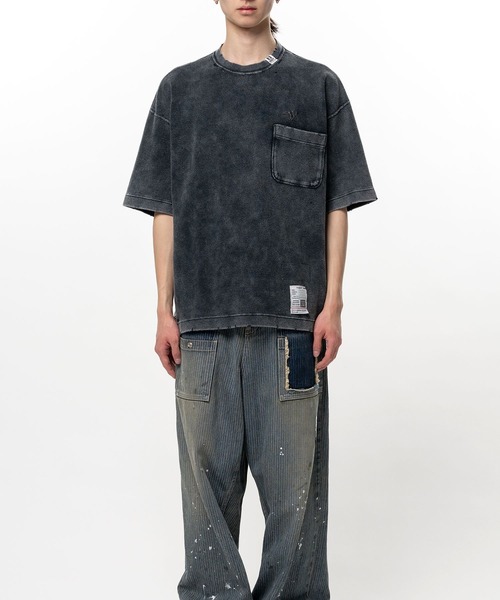 Maison MIHARA YASUHIRO(メゾンミハラヤスヒロ)の「【MIHARAYASUHIRO/ミハラヤスヒロ】Bleached Thermal T-shirt / BLEACHED TEE(Tシャツ/カットソー・メンズ・ブラック/グレー・48/46/44)」の5枚目の写真