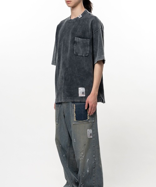 Maison MIHARA YASUHIRO(メゾンミハラヤスヒロ)の「【MIHARAYASUHIRO/ミハラヤスヒロ】Bleached Thermal T-shirt / BLEACHED TEE(Tシャツ/カットソー・メンズ・ブラック/グレー・48/46/44)」の6枚目の写真