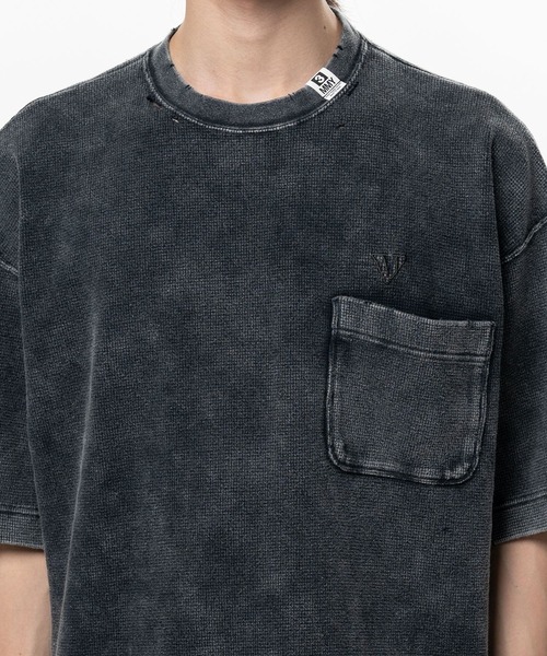 Maison MIHARA YASUHIRO(メゾンミハラヤスヒロ)の「【MIHARAYASUHIRO/ミハラヤスヒロ】Bleached Thermal T-shirt / BLEACHED TEE(Tシャツ/カットソー・メンズ・ブラック/グレー・48/46/44)」の8枚目の写真