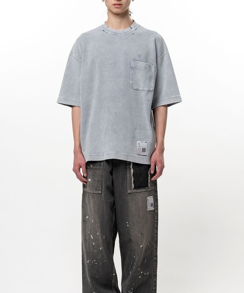 Maison MIHARA YASUHIRO(メゾンミハラヤスヒロ)の「【MIHARAYASUHIRO/ミハラヤスヒロ】Bleached Thermal T-shirt / BLEACHED TEE(Tシャツ/カットソー・メンズ・ブラック/グレー・48/46/44)」の10枚目の写真