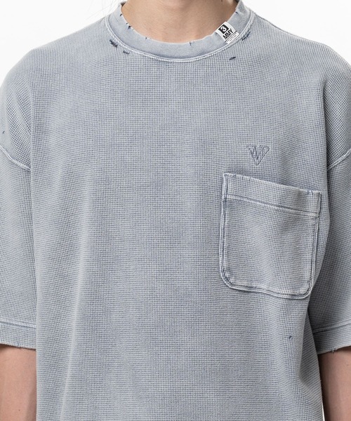 MIHARAYASUHIRO/ミハラヤスヒロ】Bleached Thermal T-shirt / BLEACHED