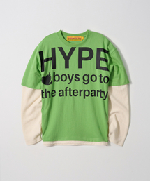 GARMENTS FAB（ガーメンツファブ）の「Hype People Waffle Layered Longsleeve (LIGHT GREEN)（Tシャツ/カットソー）」