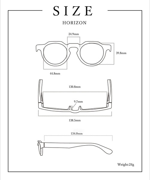 Jugaad14(ジュガードフォーティーン)の「【jugaad14】HORIZON GRIP MATTE READING(メガネ・メンズ・ブラック・度数+2.0/度数+1.5/度数+1.0)」の11枚目の写真