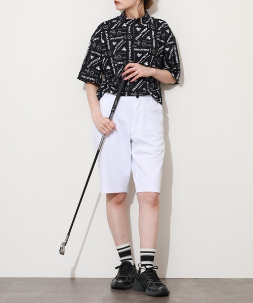 stella77golf(ステラセブンティーンセブンゴルフ)の「AC-TEX素材ゴルフモックネックTシャツ(Tシャツ/カットソー・メンズ・ブラック/ホワイト/ホワイト系/ブラック系・XL/XXL/M/L)」の17枚目の写真