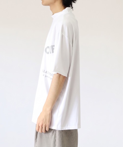 stella77golf(ステラセブンティーンセブンゴルフ)の「AC-TEX素材ゴルフモックネックTシャツ(Tシャツ/カットソー・メンズ・ブラック/ホワイト/ホワイト系/ブラック系・XL/XXL/M/L)」の19枚目の写真