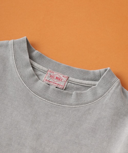 BIG MIKE(ビッグマイク)の「BIG MIKE Pigment S/S Tee ピグメント ダブルポケット 半袖Tシャツ(Tシャツ/カットソー・メンズ・スミクロ/ライトグレー/オリーブ・M/L/XL)」の7枚目の写真