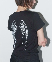 【FANCY CLUB】REBIRTH OF HEAVEN CROP TEE / 【ファンシークラブ】リバースオフヘブンバックプリントクロップ半袖Tシャツ
