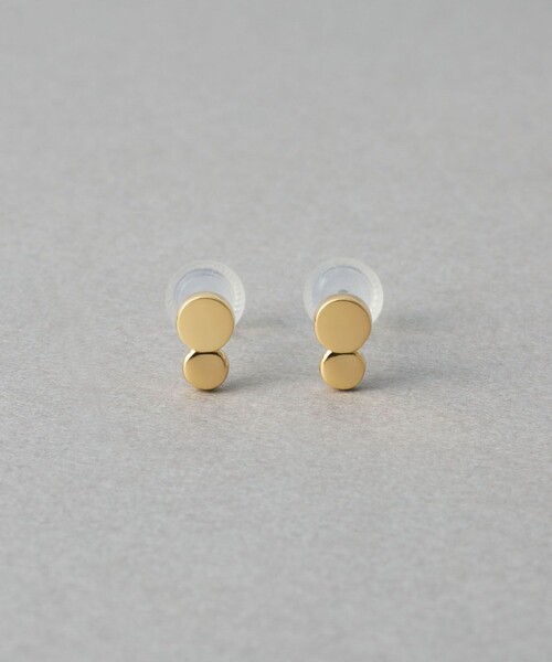 ete エテ　ピアス　ダブルリング　SV925 K18表記 イエローゴールド ダブル ピアス（ピアス（両耳用））｜ete（エテ）のファッション通販