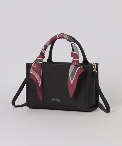 BLUE LABEL CRESTBRIDGE(ブルーレーベルクレストブリッジ)の「スカーフスクエアミニトート(ショルダーバッグ・レディース・ブラック/ネイビー・FREE)」の2枚目の写真