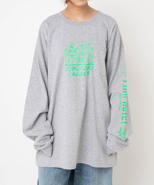 RNA(アールエヌエー)の「M2369 PINKMOTEL ティーハウスポケロンT(Tシャツ/カットソー・レディース・杢グレー・MEDIUM)」の1枚目の写真