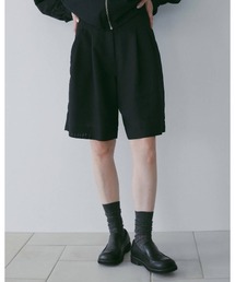 anuke（アンヌーク）の「Tuck Half Pants 62610716（その他パンツ）」