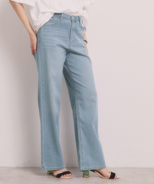 ITS'DEMO(イッツデモ)の「<EDWIN> COOL WIDE PANTS【吸水速乾】(デニムパンツ・レディース・ネイビー/ライトブルー・36/38/40)」の3枚目の写真