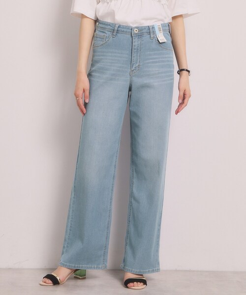 ITS'DEMO(イッツデモ)の「<EDWIN> COOL WIDE PANTS【吸水速乾】(デニムパンツ・レディース・ネイビー/ライトブルー・36/38/40)」の13枚目の写真