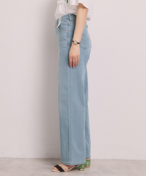 ITS'DEMO(イッツデモ)の「<EDWIN> COOL WIDE PANTS【吸水速乾】(デニムパンツ・レディース・ネイビー/ライトブルー・36/38/40)」の14枚目の写真