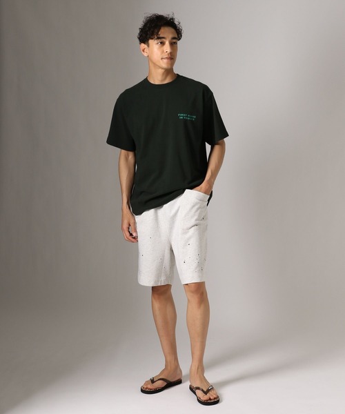 BAYFLOW(ベイフロー)の「ピグメントスウェットショーツ(スウェットパンツ・メンズ・チャコール/アイボリー/イエロー・LARGE/MEDIUM)」の8枚目の写真