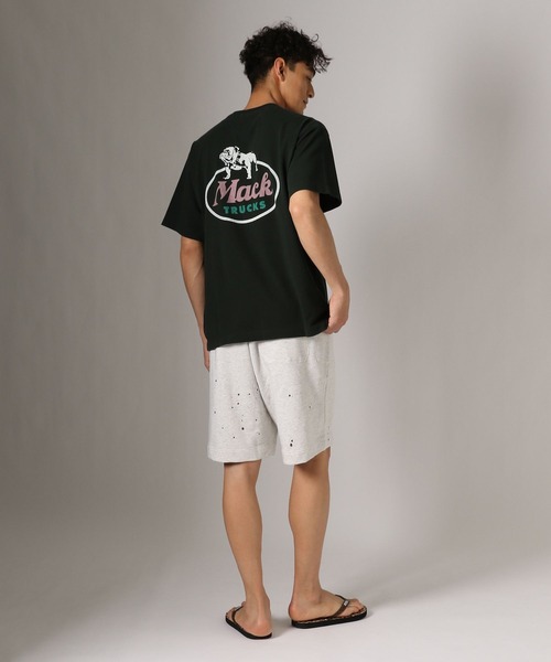 BAYFLOW(ベイフロー)の「ピグメントスウェットショーツ(スウェットパンツ・メンズ・チャコール/アイボリー/イエロー・LARGE/MEDIUM)」の9枚目の写真