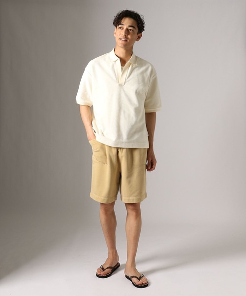 BAYFLOW(ベイフロー)の「ピグメントスウェットショーツ(スウェットパンツ・メンズ・チャコール/アイボリー/イエロー・LARGE/MEDIUM)」の11枚目の写真