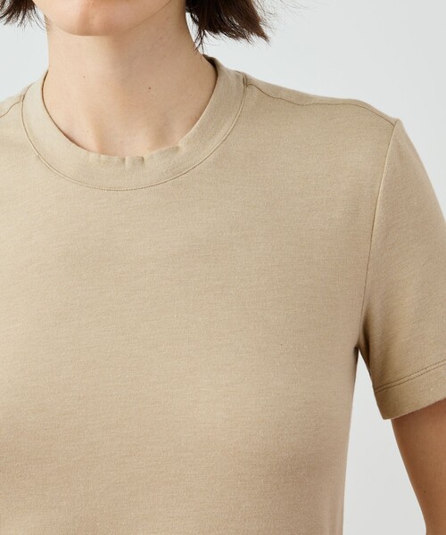 JAMES PERSE(ジェームスパース)の「Tシャツワンピース WMTP6949(ワンピース・レディース・ライトベージュ/ブラック・0)」の6枚目の写真