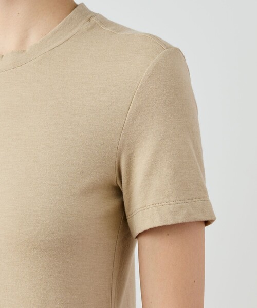 JAMES PERSE(ジェームスパース)の「Tシャツワンピース WMTP6949(ワンピース・レディース・ライトベージュ/ブラック・0)」の7枚目の写真