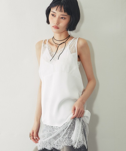 【最終値下げ】Another Edition レースタンクキャミ sensual satin cami onepiece – idem
