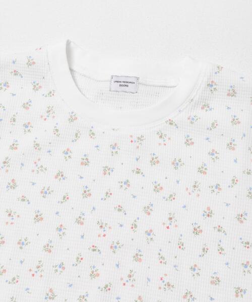 URBAN RESEARCH DOORS（アーバンリサーチドアーズ）の「『スタッフ企画』小花柄サーマルロングTシャツ（Tシャツ/カットソー・レディース・グレー/オフホワイト・FREE）」の8枚目の写真