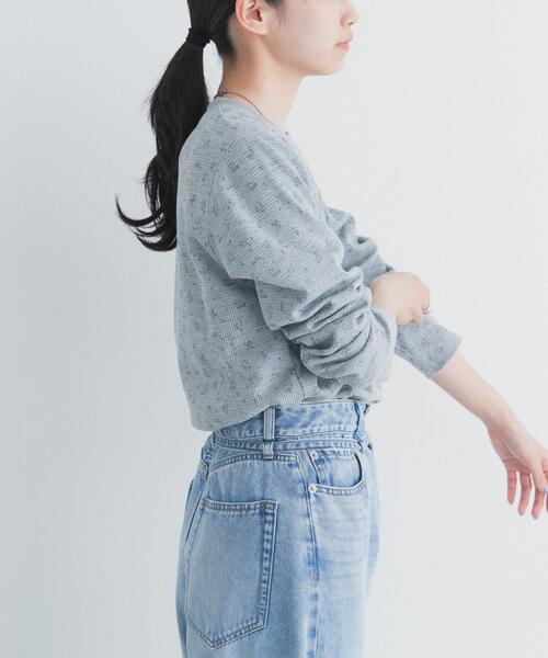 URBAN RESEARCH DOORS（アーバンリサーチドアーズ）の「『スタッフ企画』小花柄サーマルロングTシャツ（Tシャツ/カットソー・レディース・グレー/オフホワイト・FREE）」の17枚目の写真
