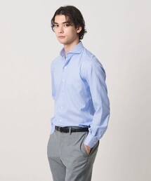 UNITED ARROWS | イージーケア AG パナマ ストライプ カッタウェイカラー シャツ 抗菌防臭 通気性(シャツ/ブラウス)