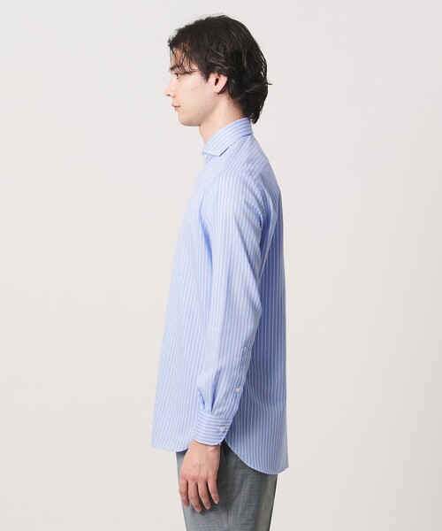 UNITED ARROWS（ユナイテッドアローズ）の「イージーケア AG パナマ ストライプ カッタウェイカラー シャツ 抗菌防臭 通気性（シャツ/ブラウス・メンズ・ライトブルー・38cm/39cm/41cm/40cm）」の5枚目の写真