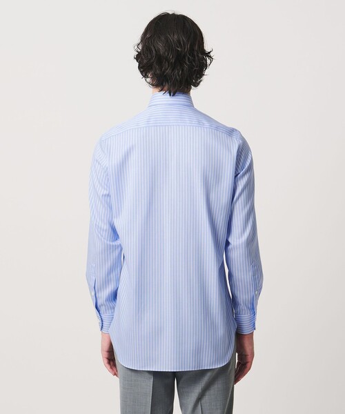 UNITED ARROWS（ユナイテッドアローズ）の「イージーケア AG パナマ ストライプ カッタウェイカラー シャツ 抗菌防臭 通気性（シャツ/ブラウス・メンズ・ライトブルー・38cm/39cm/41cm/40cm）」の6枚目の写真