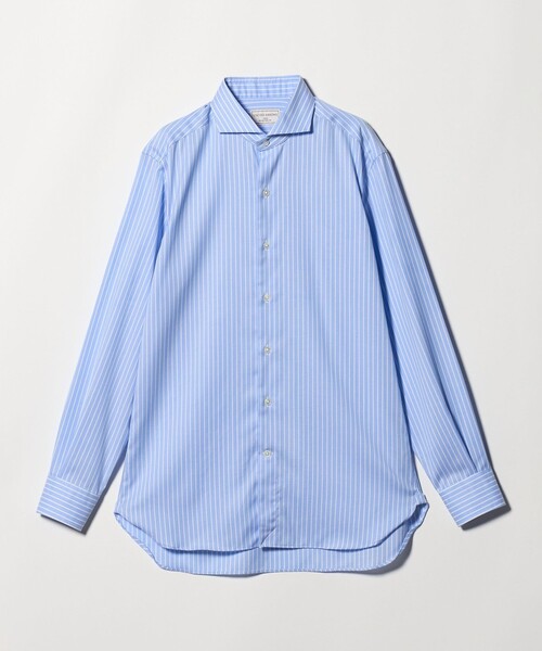 UNITED ARROWS（ユナイテッドアローズ）の「イージーケア AG パナマ ストライプ カッタウェイカラー シャツ 抗菌防臭 通気性（シャツ/ブラウス・メンズ・ライトブルー・38cm/39cm/41cm/40cm）」の8枚目の写真