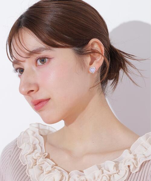 JILL by JILL STUART(ジルバイジルスチュアート)の「Cubicハートピアス(ピアス(両耳用)・レディース・ゴールド/シルバー・FREE)」の18枚目の写真