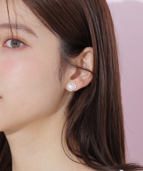 JILL by JILL STUART(ジルバイジルスチュアート)の「Cubicハートピアス(ピアス(両耳用)・レディース・ゴールド/シルバー・FREE)」の14枚目の写真