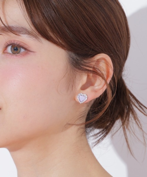 JILL by JILL STUART(ジルバイジルスチュアート)の「Cubicハートピアス(ピアス(両耳用)・レディース・ゴールド/シルバー・FREE)」の15枚目の写真