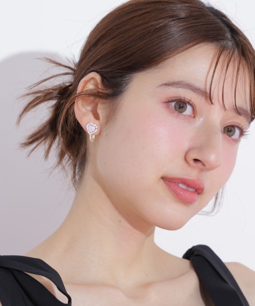 JILL by JILL STUART(ジルバイジルスチュアート)の「Cubicハートピアス(ピアス(両耳用)・レディース・ゴールド/シルバー・FREE)」の17枚目の写真