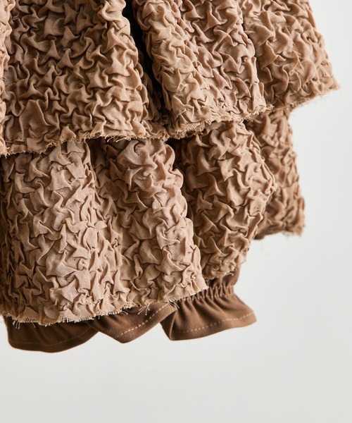Belle Charme（ベルシャルム）の「【Belle Charme】Layered Frill Mini Skirt（スカート・レディース・ブラック/オフホワイト・FREE）」の21枚目の写真