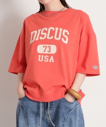 DISCUS ATHLETIC（ディスカス　アスレチック）の「【DISCUS ATHLETIC】DISCUSカレッジロゴ / ルーズシルエット ショートスリーブTee（Tシャツ/カットソー）」