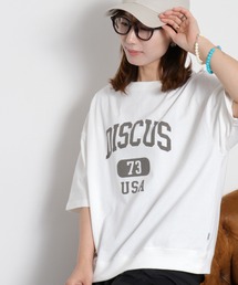 DISCUS ATHLETIC（ディスカス　アスレチック）の「【DISCUS ATHLETIC】DISCUSカレッジロゴ / ルーズシルエット ショートスリーブTee（Tシャツ/カットソー）」